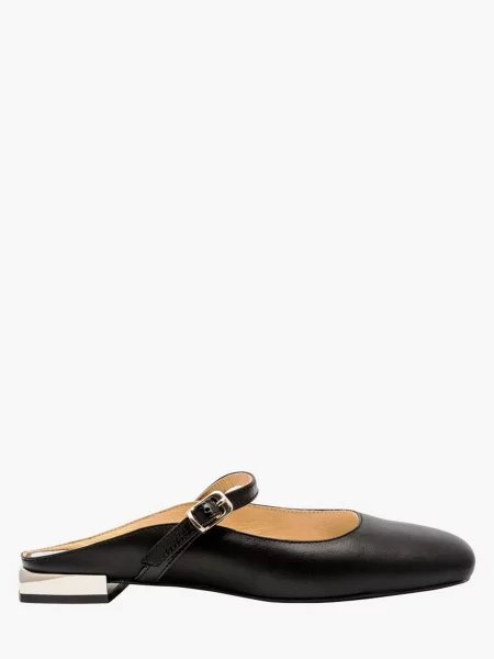 Кожаные мюли Enzo Verratti черные