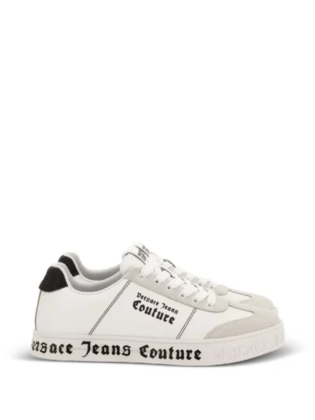 Sneakerși Versace Jeans Couture cu autograf alb