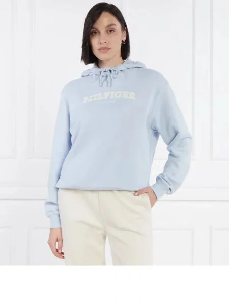 Tommy Hilfiger Hanorac REG MONOTYPE FLOCK albastru