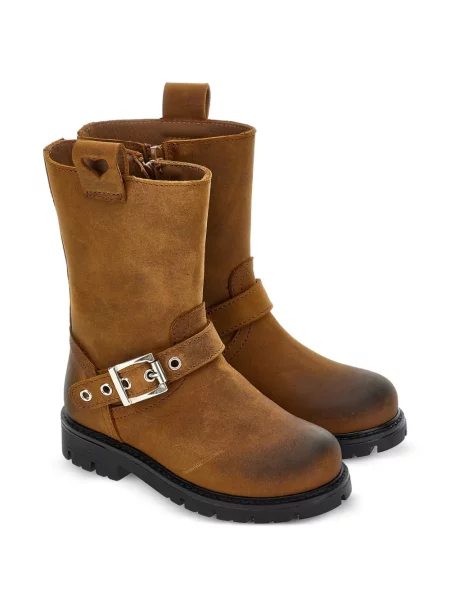 Buty do kostki dziecięce Monnalisa brązowe