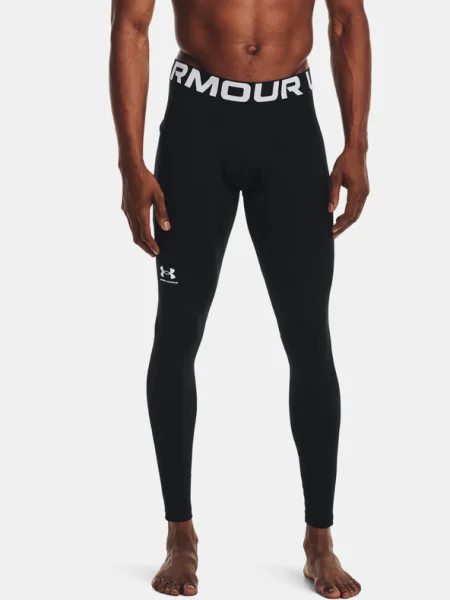 Pantaloni Under Armour Cg Armour Leggings Black/ White XS negru