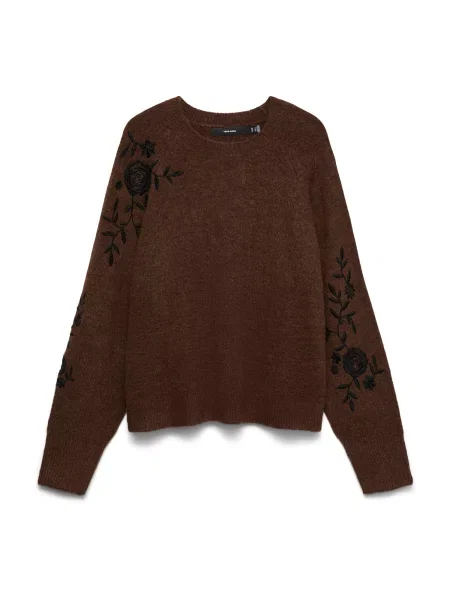 VERO MODA Pulover VMNEW FATIMA maro negru