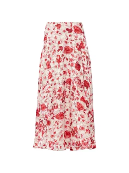 Fusta maxi Isabel Marant de mătase cu model floral cu imagine