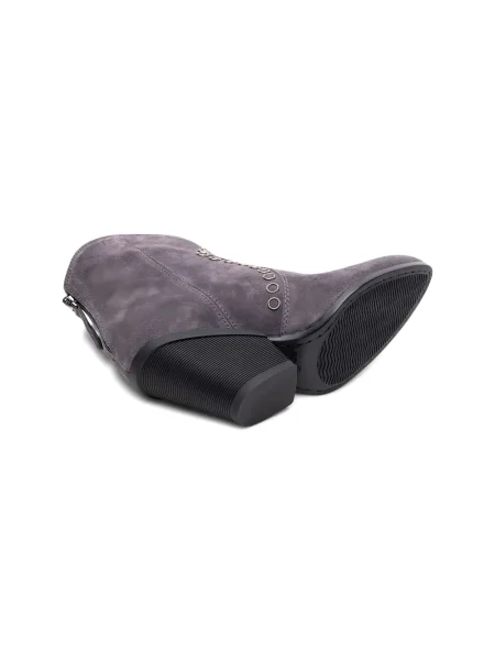 Botine Hogan din piele de căprioară gri