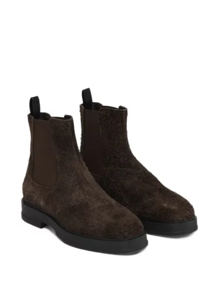 Botine chelsea Les Deux din piele de căprioară maro