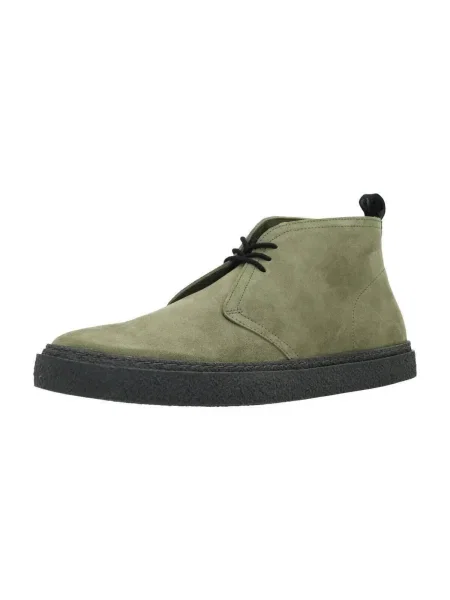 Pantofi Fred Perry din piele de căprioară verde