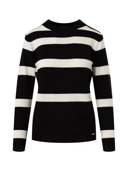 Quiosque Pulover negru amestecat alb