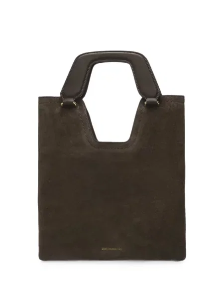 Geantă shopper Aim din piele de căprioară maro