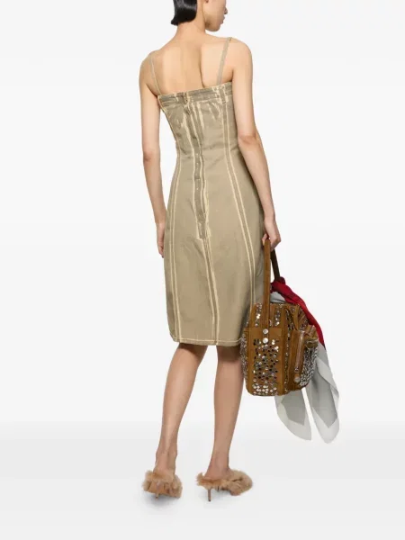 Rochie din denim Acne Studios cu imagine
