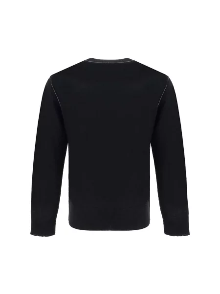 Maison Margiela sweter wełniany lekki czarny