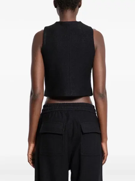 Vestă Thom Krom cu decolteu în V negru