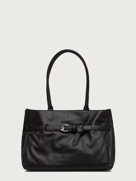 Coccinelle geantă shopper pentru femei din piele negru