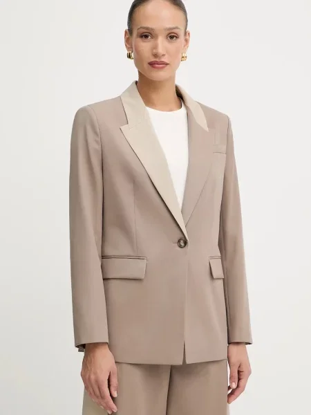 Volnen suknjič BOSS bež