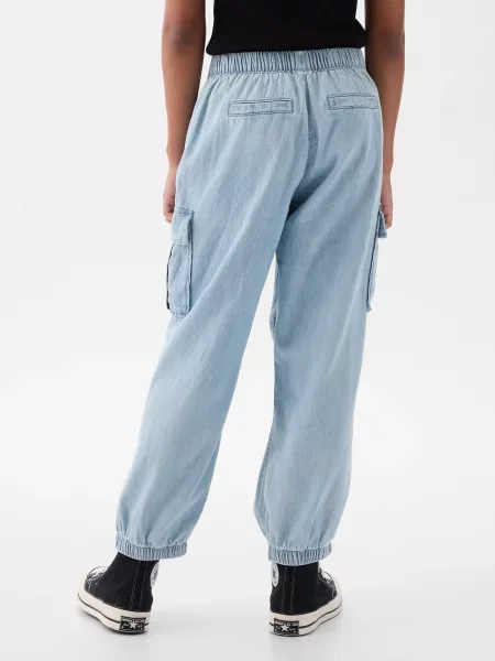 Pantaloni copii Gap gri