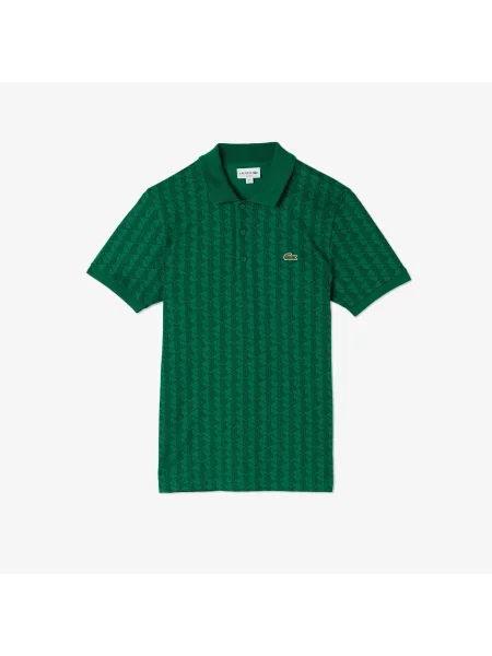 Поло Lacoste зеленое
