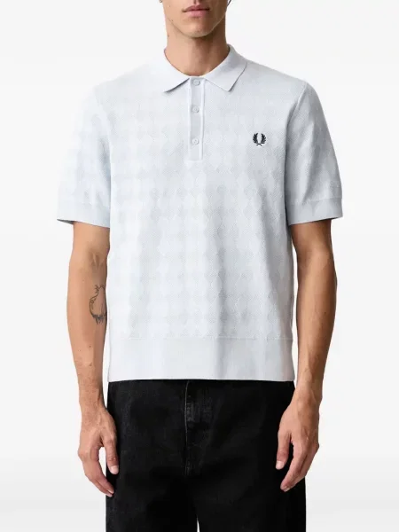 Πλεκτό polo Fred Perry μπλε