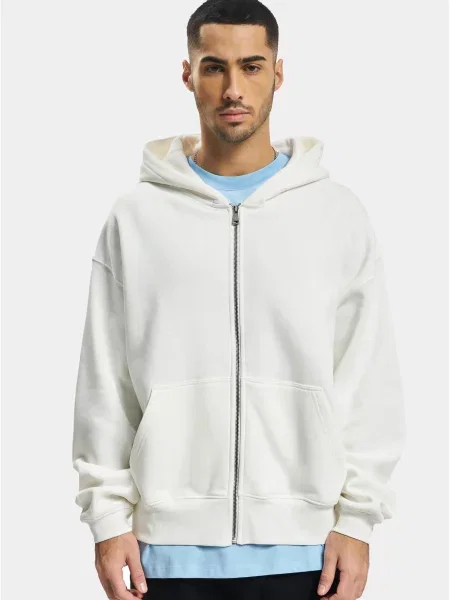 DEF Hanorac alb murdar gri