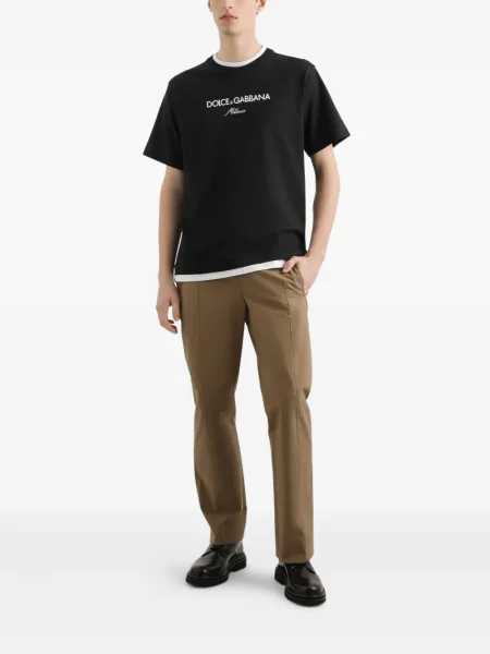 Tricou Dolce & Gabbana cu broderie negru