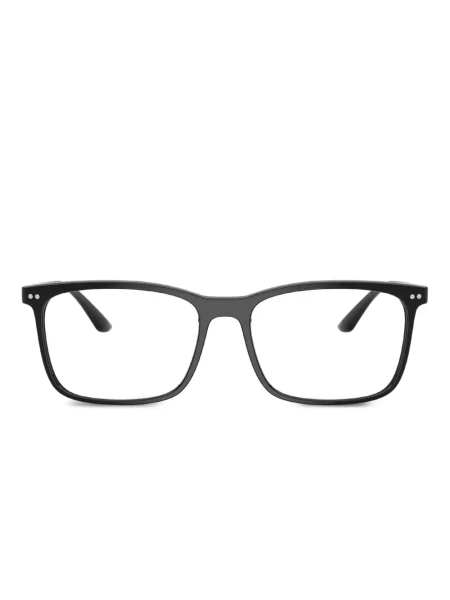 Ochelari de soare dreptunghiulari Giorgio Armani negru