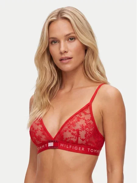 Tommy Hilfiger Trikotni nedrček rdeča