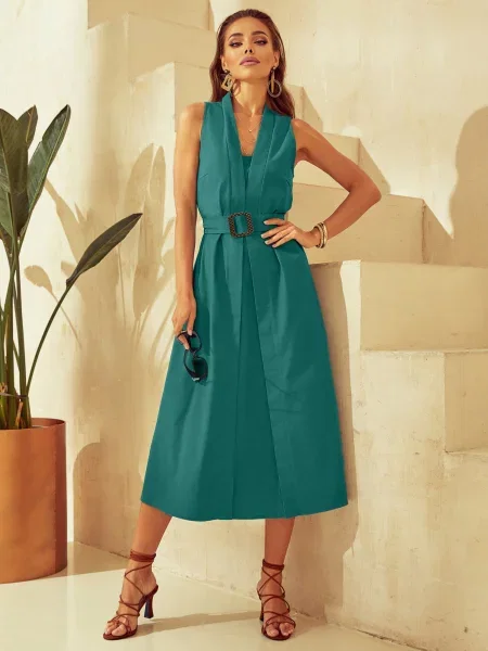 Лляні Сукні Dressa зелений