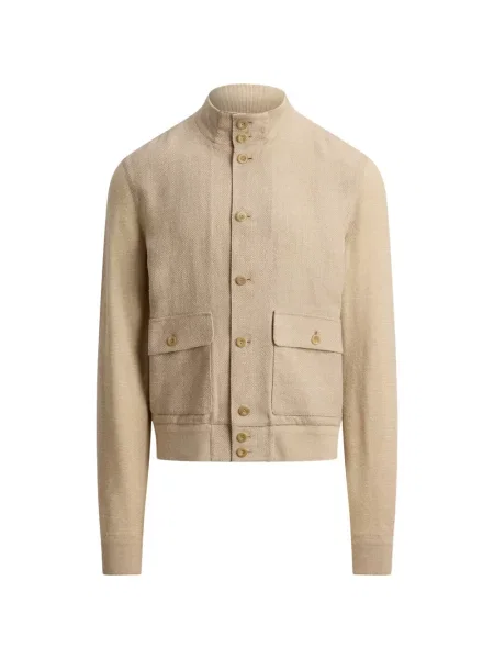 Geacă Ralph Lauren Purple Label cu model herringbone violet