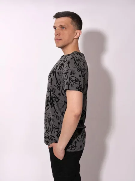Футболка Beki серая