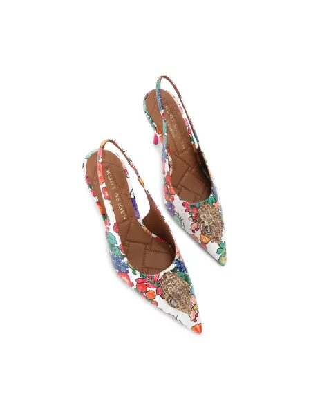 Kurt Geiger London szpilki skórzane Large Eagle Sling