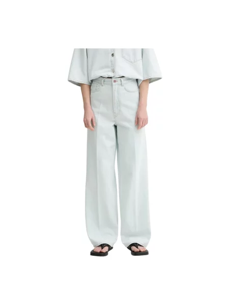 AERON jeansy MONTGOMERY high waist niebieskie