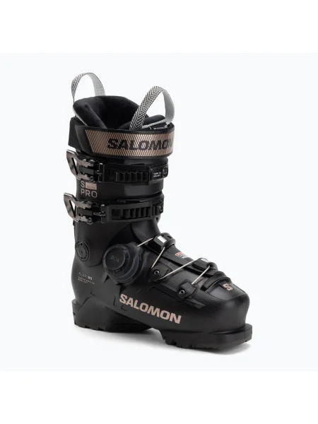 Încălțăminte de schi pentru femei Salomon S/Pro Delta Boa 95 W GW black/black/pink gold metallic negru