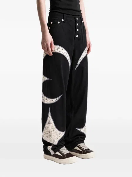 Blugi Thug Club cu tepi negru