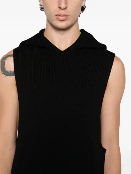 Majica s kapuljačom Rick Owens s kapuljačom crna