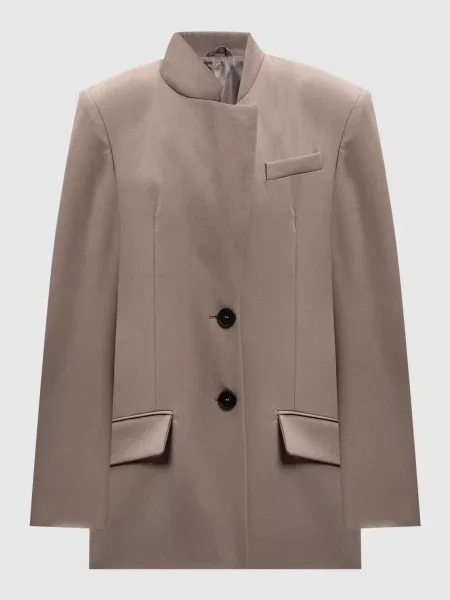 Жакет з вовни The Attico сірий