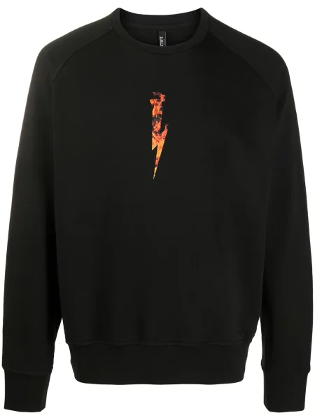 Hanorac Neil Barrett cu imagine negru