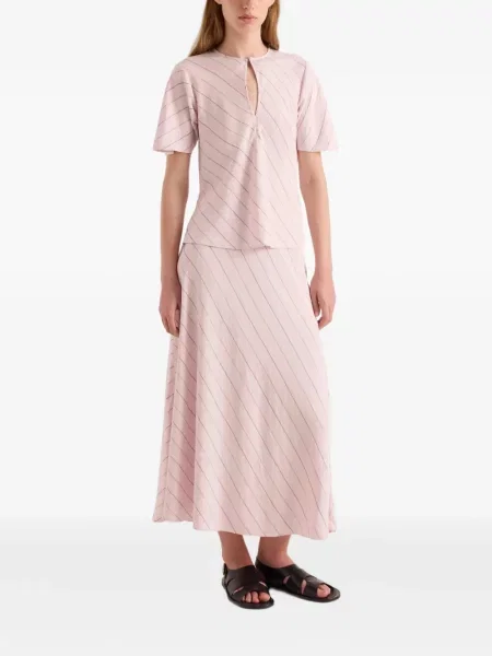 Fustă midi Proenza Schouler White Label în linie A alb