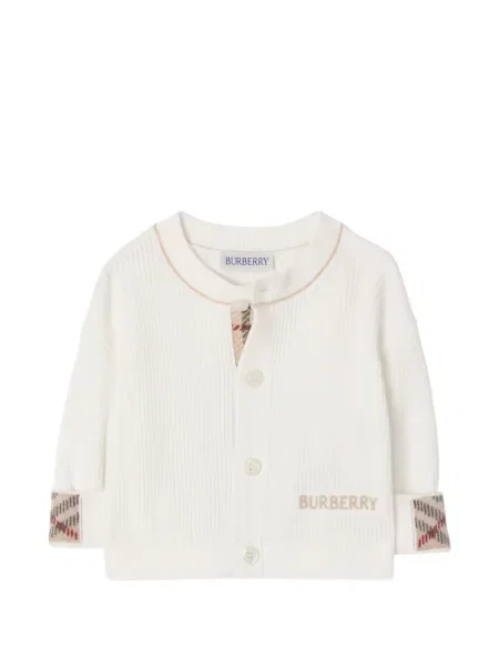 Dětské kardigan Burberry bílý