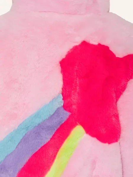 Billieblush Kurtka Ze Sztucznego Futra rosa różowa