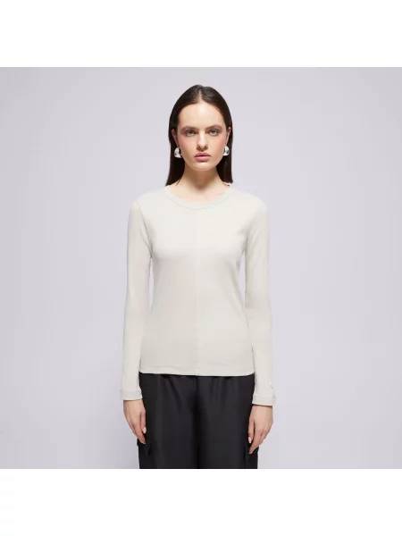 Champion T-Shirt Crewneck Long Sleeve T-Shirt beżowa