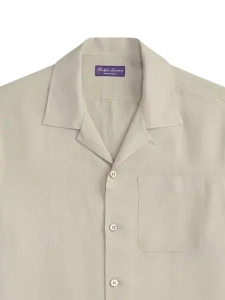 С яка къс риза Ralph Lauren Purple Label виолетово