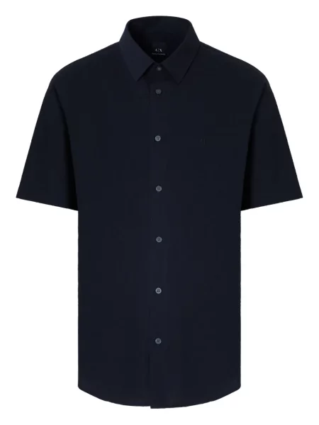 Cămașă Armani Exchange scurtă negru