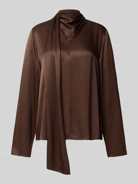 Bluzka o kroju relaxed fit z czystej ze stójką Jake*s Collection