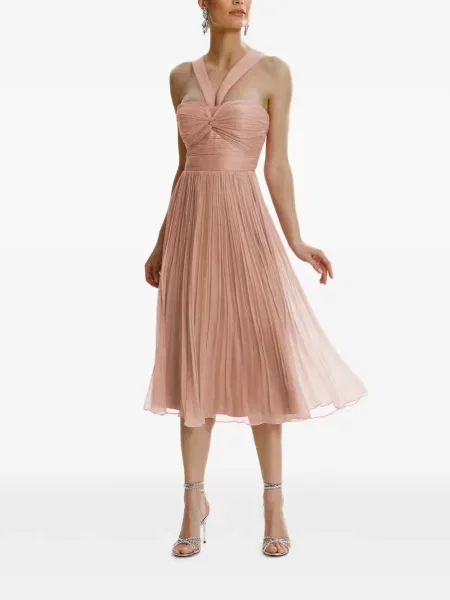 Rochie midi Framboise fără mâneci până la genunchi de costum roz