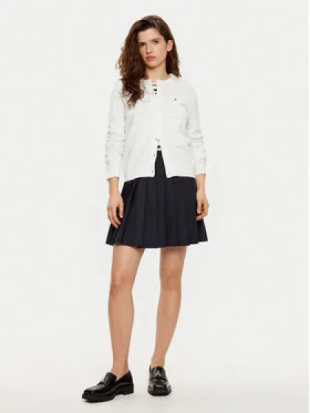 Tommy Hilfiger Plisovaná sukně Tmavomodrá