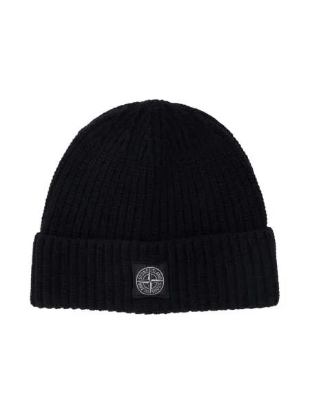 Czapka Stone Island z kamieniami czarna