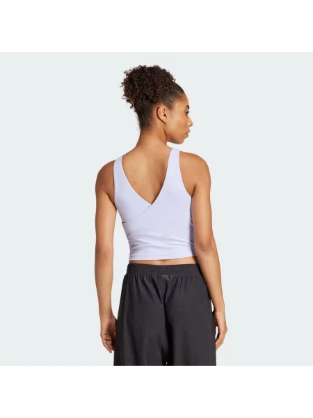 Yoga Crop Tank Top With Inner Shelf Bra