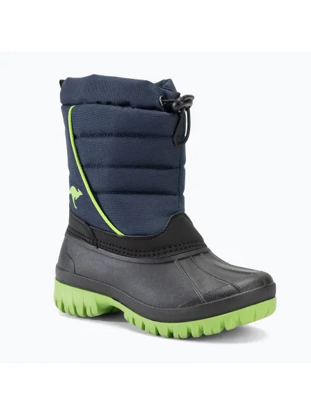 Юношески ботуши за сняг KangaROOS K-Ben dk navy / lime синьо