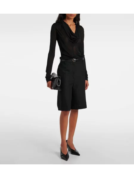 Top Toteme drapat negru