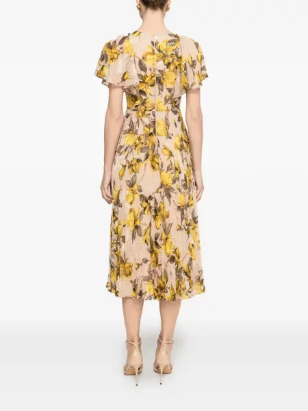Rochie midi Nissa cu model floral cu imagine