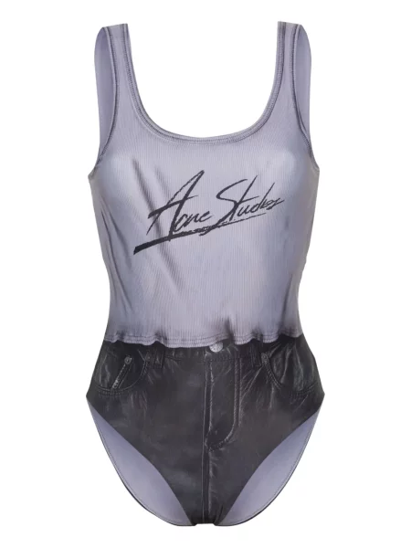 Costum de baie Acne Studios cu imagine negru