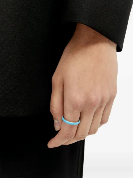 Пръстен Flower Power на цветя синьо